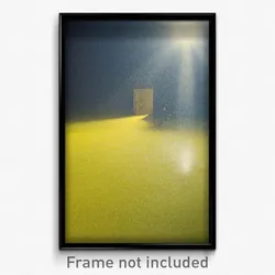 Pixel Art Poster - Yellow Mere (8 Bit Psychedelic Trippy Weird Video Game Print)