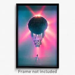 Pixel Art Poster - Wicked Mind (8 Bit Psychedelic Trippy Weird Video Game Print)