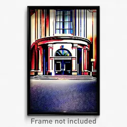 Pixel Art Poster - Outlandish Copenhagen (8 Bit Psychedelic Video Game Print)