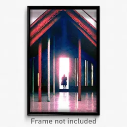 Pixel Art Poster - Zealous Shelter (8 Bit Psychedelic Trippy Video Game Print)