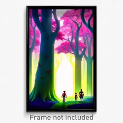 Pixel Art Poster - Meek Grove (8 Bit Psychedelic Trippy Weird Video Game Print)