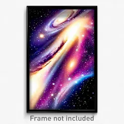 Pixel Art Poster - Admirable Galaxy (8 Bit Psychedelic Trippy Video Game Print)
