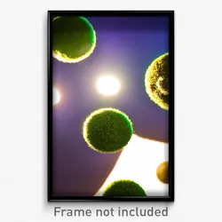 Pixel Art Poster - Spherical Furth (8 Bit Psychedelic Trippy Video Game Print)