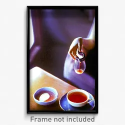 Pixel Art Poster - Subtle Hot Tea (8 Bit Psychedelic Trippy Video Game Print)