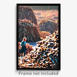 Pixel Art Poster - Cultured Heap (8 Bit Psychedelic Trippy Video Game Print)