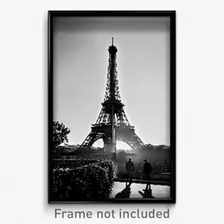 Pixel Art Poster - Colorless Paris (8 Bit Psychedelic Trippy Video Game Print)