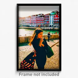 Pixel Art Poster - Cute Lisbon (8 Bit Psychedelic Trippy Weird Video Game Print)