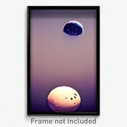 Pixel Art Poster - Outstanding Pluto (8 Bit Psychedelic Trippy Video Game Print)