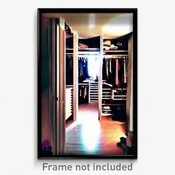 Pixel Art Poster - Unkempt Closet (8 Bit Psychedelic Trippy Video Game Print)
