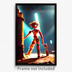 Pixel Art Poster - Rusty Ego Exploration (8 Bit Psychedelic Video Game Print)