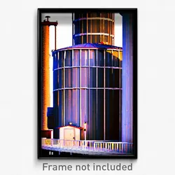 Pixel Art Poster - Adventurous Silo (8 Bit Psychedelic Trippy Video Game Print)