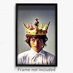 Pixel Art Poster - Unkempt Crown (8 Bit Psychedelic Trippy Video Game Print)