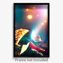 Pixel Art Poster - Unknown Tostada (8 Bit Psychedelic Trippy Video Game Print)
