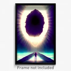 Pixel Art Poster - Giant Cataract (8 Bit Psychedelic Trippy Video Game Print)