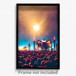 Pixel Art Poster - Warped Festival (8 Bit Psychedelic Trippy Video Game Print)