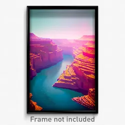 Pixel Art Poster - Attractive Meander (8 Bit Psychedelic Video Game Print)