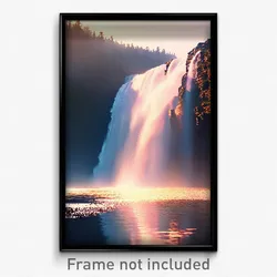 Pixel Art Poster - Flawless Cascade (8 Bit Psychedelic Trippy Video Game Print)