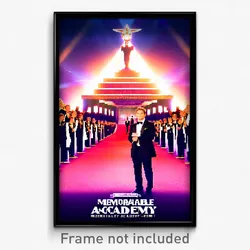 Pixel Art Poster - Memorable Academy (8 Bit Psychedelic Trippy Video Game Print)
