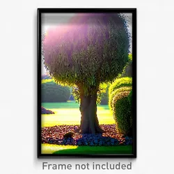 Pixel Art Poster - Massive Bush (8 Bit Psychedelic Trippy Video Game Print)