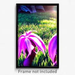 Pixel Art Poster - Vivacious Grass (8 Bit Psychedelic Trippy Video Game Print)