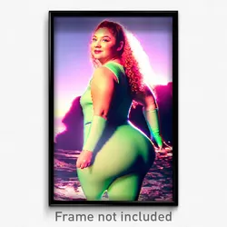 Pixel Art Poster - Curvy Relicry (8 Bit Psychedelic Trippy Video Game Print)