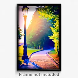 Pixel Art Poster - Elderly Path (8 Bit Psychedelic Trippy Video Game Print)