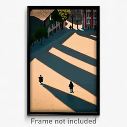 Pixel Art Poster - Elderly Square (8 Bit Psychedelic Trippy Video Game Print)