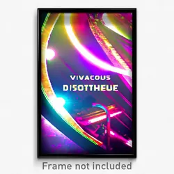 Pixel Art Poster - Vivacious Discotheque (8 Bit Psychedelic Video Game Print)
