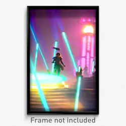 Pixel Art Poster - Cool Realm (8 Bit Psychedelic Trippy Weird Video Game Print)