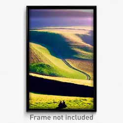 Pixel Art Poster - Admirable Downland (8 Bit Psychedelic Video Game Print)