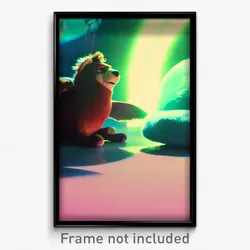 Pixel Art Poster - Plush Territory (8 Bit Psychedelic Trippy Video Game Print)
