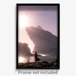 Pixel Art Poster - Stimulating Promontory (8 Bit Psychedelic Video Game Print)