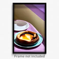 Pixel Art Poster - Immaculate Pastel De Nata (8 Bit Video Game Print)