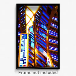 Pixel Art Poster - Gargantuan Stock Trading Floor (8 Bit Video Game Print)