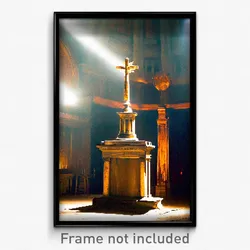 Pixel Art Poster - Worn Tabernacle (8 Bit Psychedelic Trippy Video Game Print)