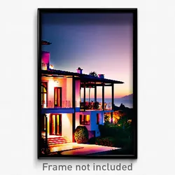 Pixel Art Poster - Alive Villa (8 Bit Psychedelic Trippy Weird Video Game Print)