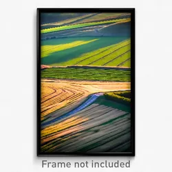 Pixel Art Poster - Impeccable Fields (8 Bit Psychedelic Trippy Video Game Print)