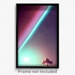 Pixel Art Poster - Remote Outer Space (8 Bit Psychedelic Video Game Print)