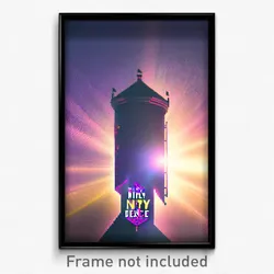 Pixel Art Poster - Nifty Demesne (8 Bit Psychedelic Trippy Video Game Print)