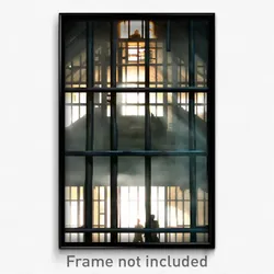 Pixel Art Poster - Haunting Prison (8 Bit Psychedelic Trippy Video Game Print)