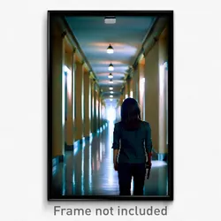Pixel Art Poster - Glaring Corridor (8 Bit Psychedelic Trippy Video Game Print)