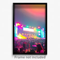 Pixel Art Poster - Impressive Fest (8 Bit Psychedelic Trippy Video Game Print)