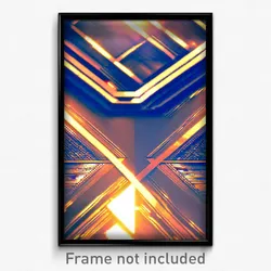 Pixel Art Poster - Worldly Intersection (8 Bit Psychedelic Video Game Print)