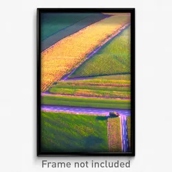 Pixel Art Poster - Smooth Fields (8 Bit Psychedelic Trippy Video Game Print)
