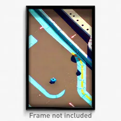 Pixel Art Poster - Plastic Junction (8 Bit Psychedelic Trippy Video Game Print)