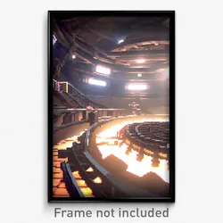 Pixel Art Poster - Advanced Mine (8 Bit Psychedelic Trippy Video Game Print)