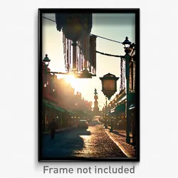 Pixel Art Poster - Antique Avenue (8 Bit Psychedelic Trippy Video Game Print)