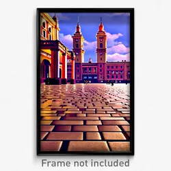 Pixel Art Poster - Nutty Plaza (8 Bit Psychedelic Trippy Weird Video Game Print)