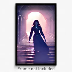 Pixel Art Poster - Haunting Sewer (8 Bit Psychedelic Trippy Video Game Print)