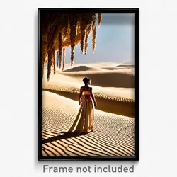 Pixel Art Poster - Lavish Sands (8 Bit Psychedelic Trippy Video Game Print)